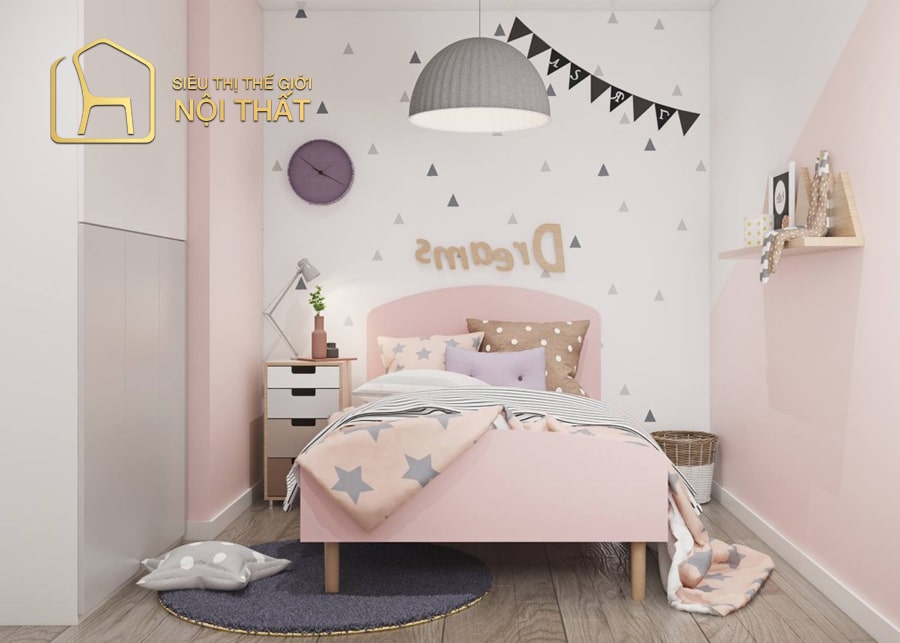 20 Mẫu thiết kế nội thất phòng ngủ bé gái dễ thương, đẹp mắt 13 Nội thất phòng ngủ cho bé gái 4 - 6 tuổi
