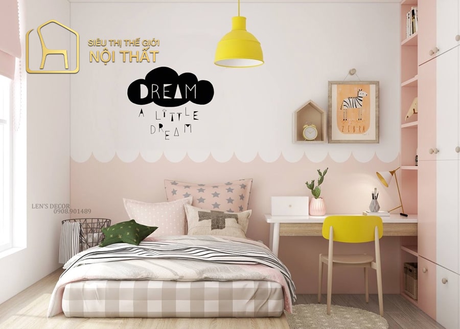 20 Mẫu thiết kế nội thất phòng ngủ bé gái dễ thương, đẹp mắt 16 Nội thất phòng ngủ cho bé gái 7 - 9 tuổi