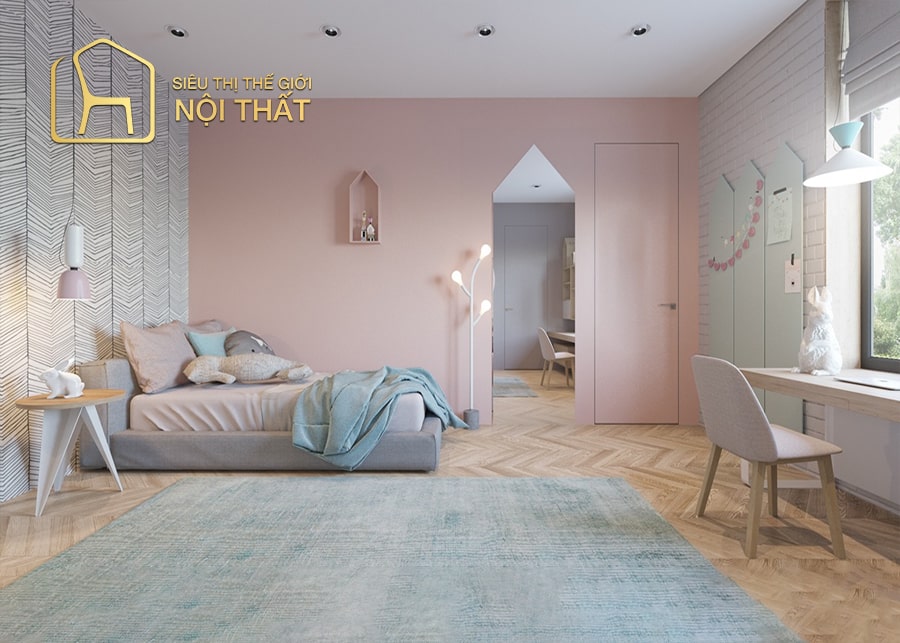 20 Mẫu thiết kế nội thất phòng ngủ bé gái dễ thương, đẹp mắt 19 Nội thất phòng ngủ cho bé gái 10 - 13 tuổi