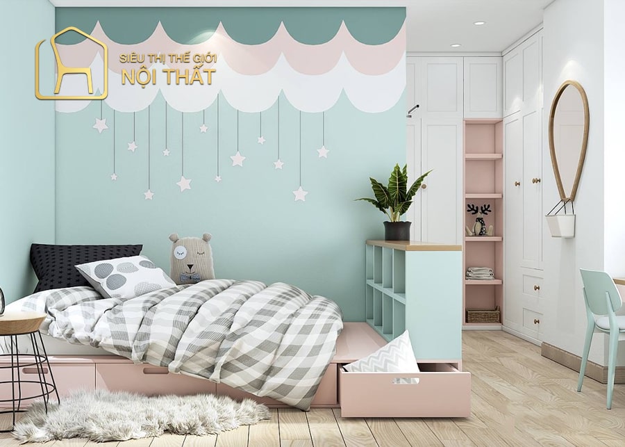 20 Mẫu thiết kế nội thất phòng ngủ bé gái dễ thương, đẹp mắt 20 Nội thất phòng ngủ cho bé gái trên 13 tuổi