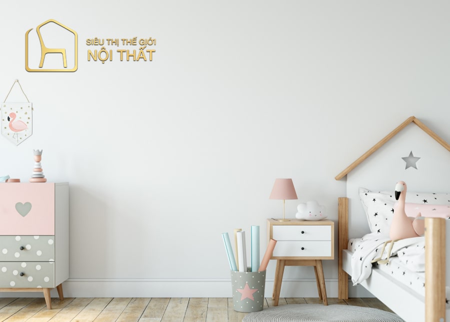 20 Mẫu thiết kế nội thất phòng ngủ bé gái dễ thương, đẹp mắt 9 Nội thất phòng ngủ cho bé gái dưới 3 tuổi