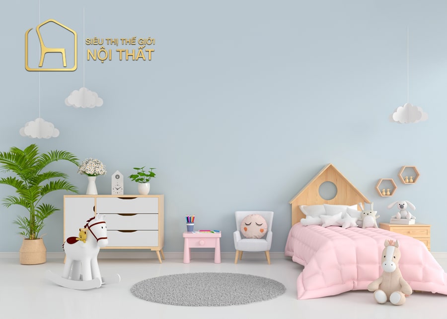 20 Mẫu thiết kế nội thất phòng ngủ bé gái dễ thương, đẹp mắt 10 Nội thất phòng ngủ cho bé gái dưới 3 tuổi