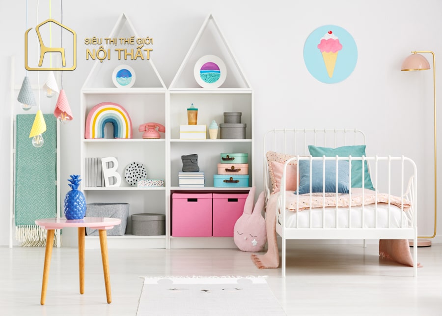 20 Mẫu thiết kế nội thất phòng ngủ bé gái dễ thương, đẹp mắt 11 Nội thất phòng ngủ cho bé gái 4 - 6 tuổi