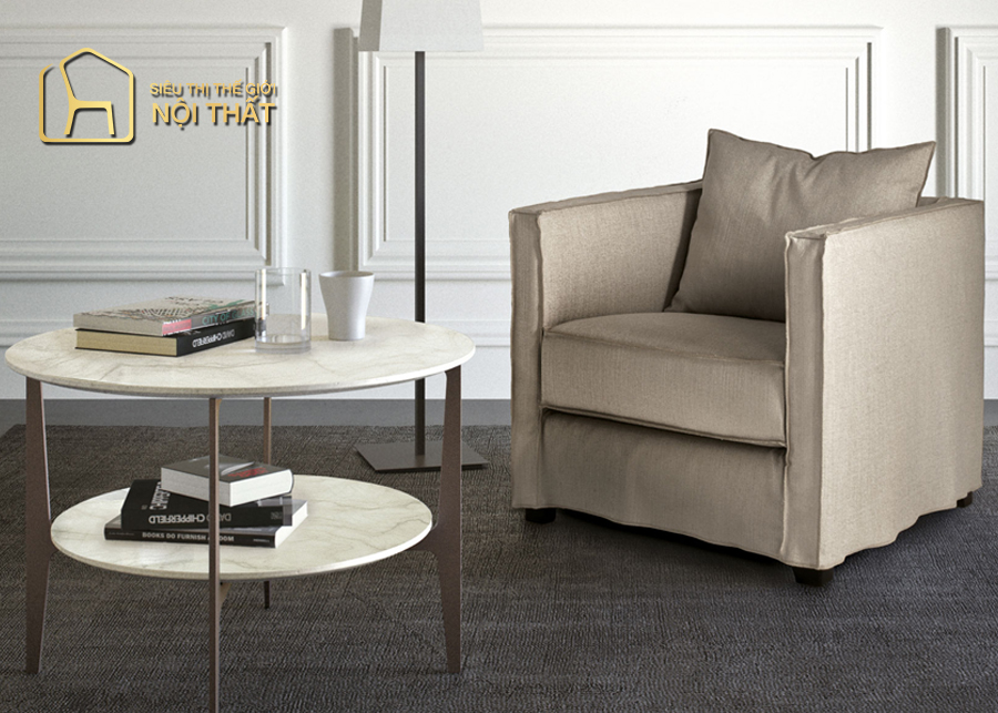 20 mẫu thiết kế nội thất văn phòng nhập khẩu chất lượng cao 8 Nội thất văn phòng cao cấp Lyndon Occasional Chair – Vadit Dark Grey – Kelly Hoppen