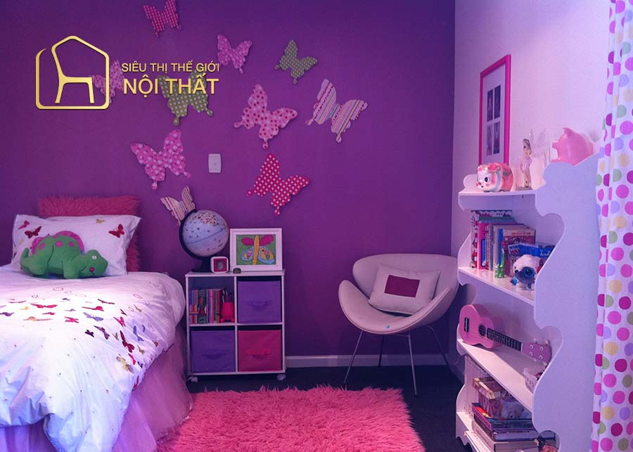 Tổng hợp mẫu thiết kế nội thất phòng ngủ Hàn Quốc mới nhất 18 Nội thất phòng ngủ Hàn Quốc với sắc tím cá tính, độc đáo