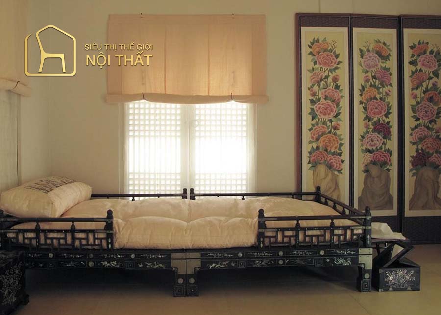 Tổng hợp mẫu thiết kế nội thất phòng ngủ Hàn Quốc mới nhất 14 Thiết kế nội thất Hàn Quốc kiểu truyền thống với tone màu sáng và nội thất gỗ