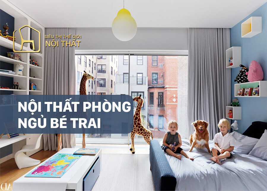 Tổng hợp 25 mẫu thiết kế nội thất phòng ngủ bé trai