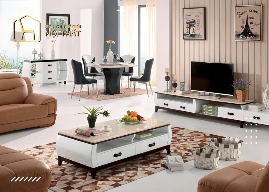 Bàn trà - nội thất cân nhắc khi chọn các mẫu nội thất gia rẻ