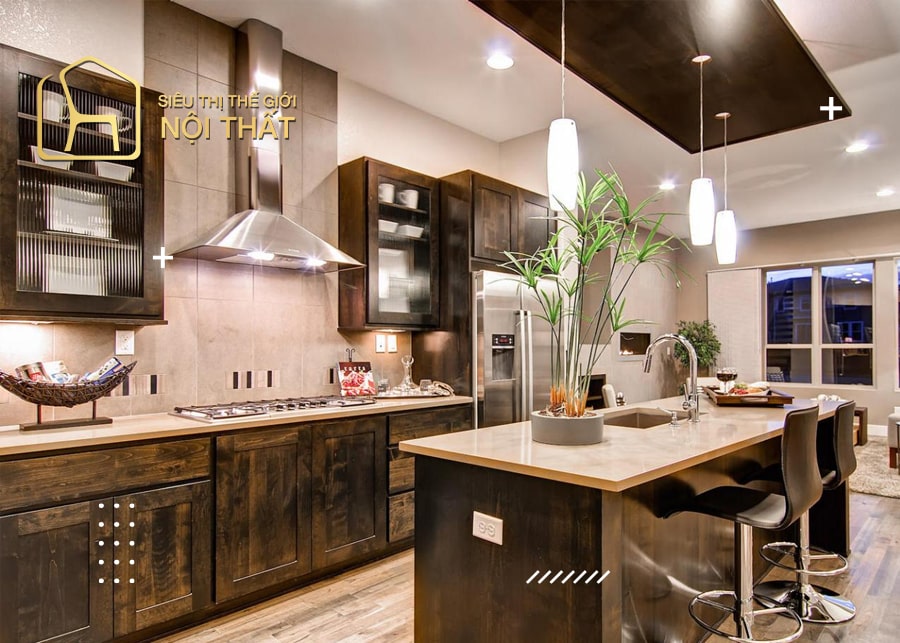 Nội thất bếp nhà ống - Xu hướng thiết kế đẹp 2022 24 Mẫu thiết kế nội thất bếp nhà ống 6m