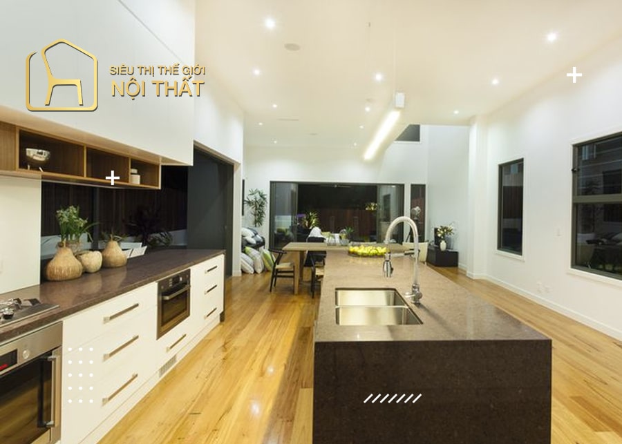 Nội thất bếp nhà ống - Xu hướng thiết kế đẹp 2022 23 Mẫu thiết kế nội thất bếp nhà ống 6m