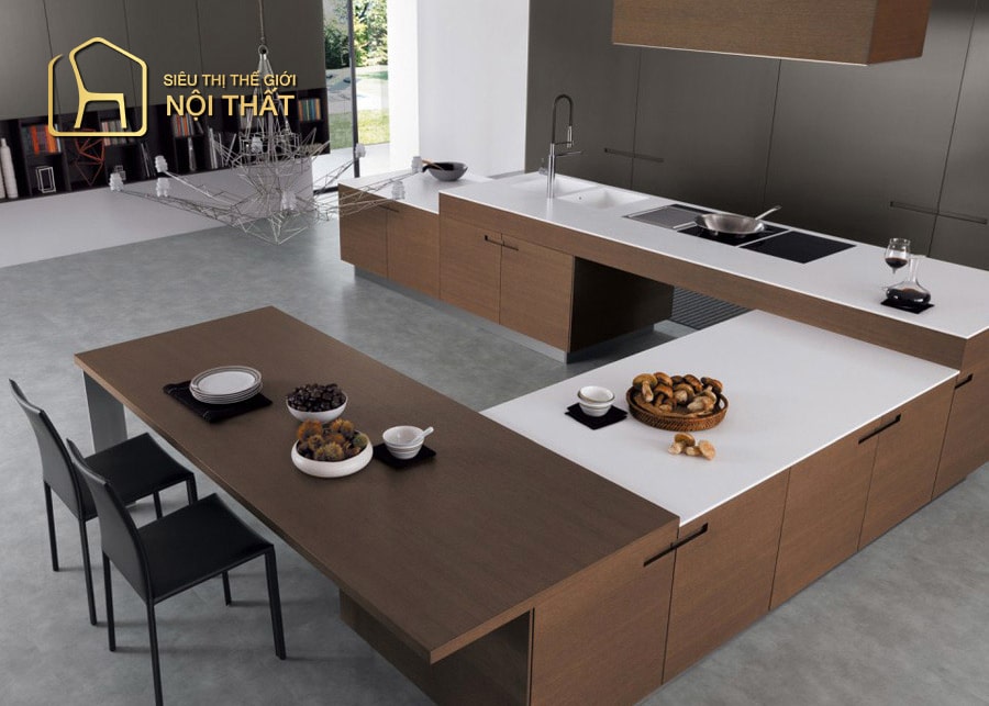 Top 20 mẫu thiết kế nội thất nhà bếp hình chữ U được ưu thích hiện nay 12 Mẫu thiết kế nội thất nhà bếp hình chữ U đơn giản