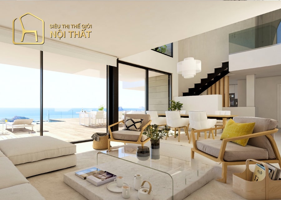 Top 10 mẫu nội thất phòng khách biệt thự hiện đại năm 2022 12 Thiết kế nội thất phòng khách biệt thự phong cách theo lối hiện đại