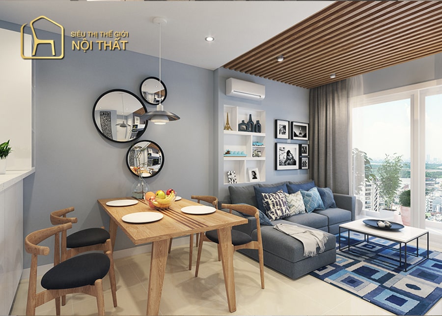 Top 20 mẫu thiết kế nội thất phòng khách nhà phố đẹp nhất hiện nay 16 Thiết kế nội thất phòng ngủ từ 15m2 – 25m2