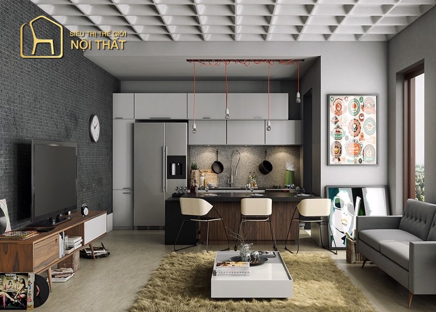 Top 20 mẫu thiết kế nội thất phòng khách nhà phố đẹp nhất hiện nay 6 Thiết kế nội thất phòng ngủ từ 15m2 – 25m2