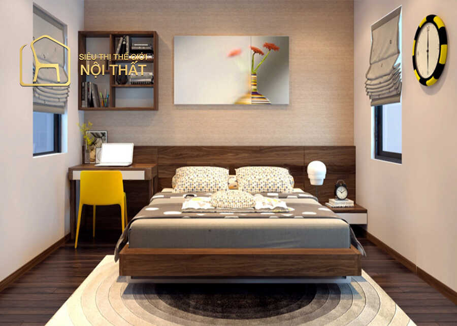 Lựa chọn giường ngủ phù hợp với diện tích cho phòng ngủ nhà ống