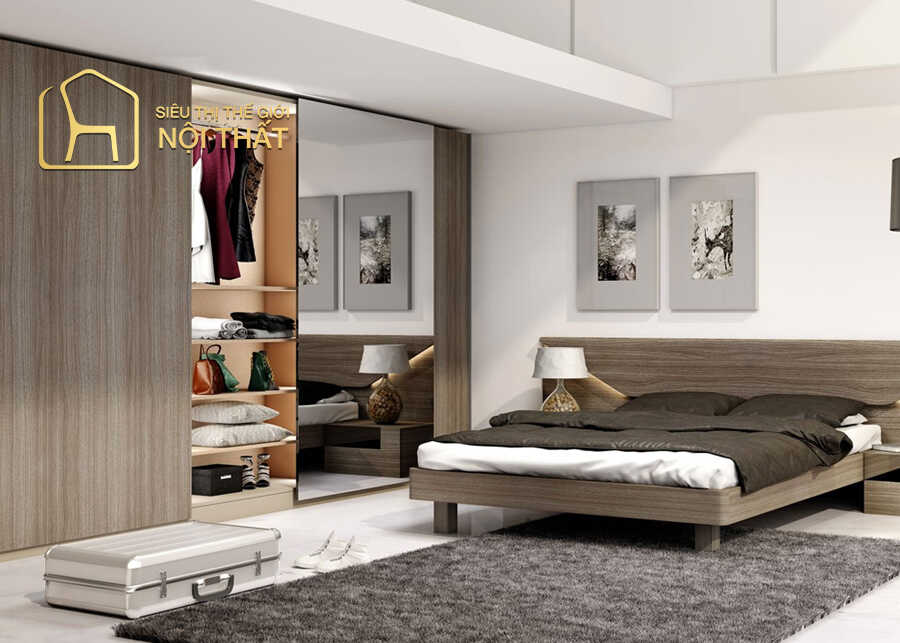 Tổng hợp mẫu thiết kế nội thất phòng ngủ nhà ống đẹp năm 2022 9 Một không gian phòng ngủ vừa gọn gàng sạch sẽ vừa đơn giản, tinh tế v
