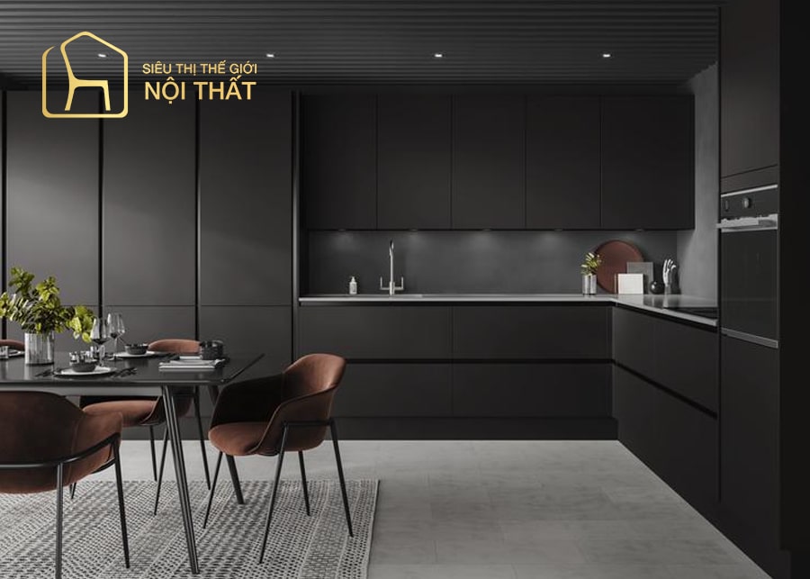 Top 20 mẫu thiết kế nội thất nhà bếp hình chữ L năm 2022 29 Mẫu thiết kế nhà bếp hình chữ L với nội thất gỗ truyền thống