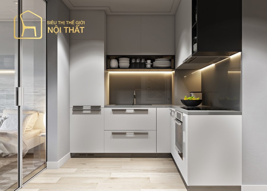 Top 20 mẫu thiết kế nội thất nhà bếp hình chữ L năm 2022 13 Mẫu thiết kế nội thất nhà bếp hình chữ L sang trọng
