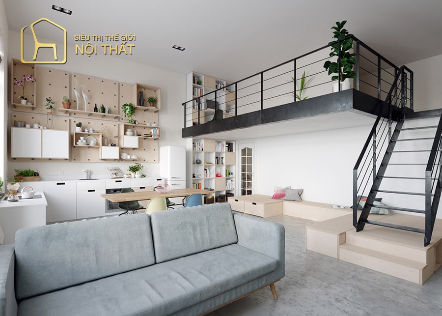 Tất tần tật về thiết kế nội thất chung cư 50m2 trên thị trường hiện nay 3 Thiết kế nội thất chung cư theo phong cách Bắc Âu ( Scandinavian)
