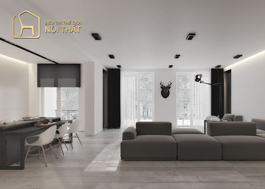 Tất tần tật về thiết kế nội thất chung cư 50m2 trên thị trường hiện nay 7 Thiết kế nội thất chung cư 50m2 theo phong cách tối giản (Minimalism)