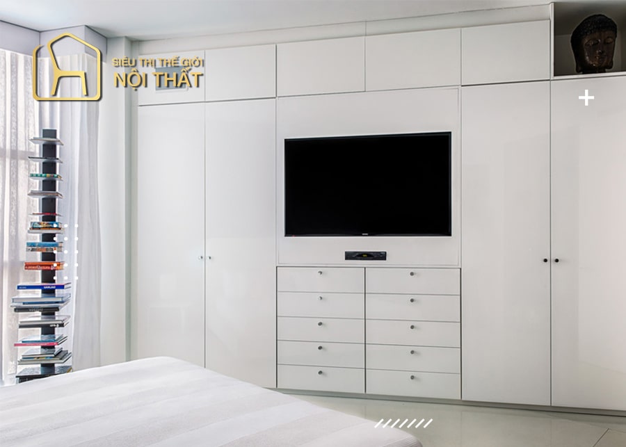 Top các mẫu tủ quần áo kết hợp kệ tivi đẹp mắt, đa đăng nhất 2022 16 Mẫu tủ quần áo chất liệu nhựa kết hợp kệ tivi