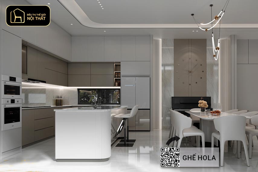 Top 20 mẫu thiết kế nội thất nhà bếp hình chữ L năm 2025