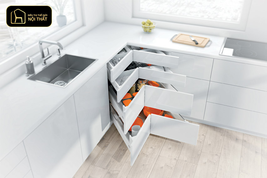 Top 20 mẫu thiết kế nội thất nhà bếp hình chữ L năm 2025