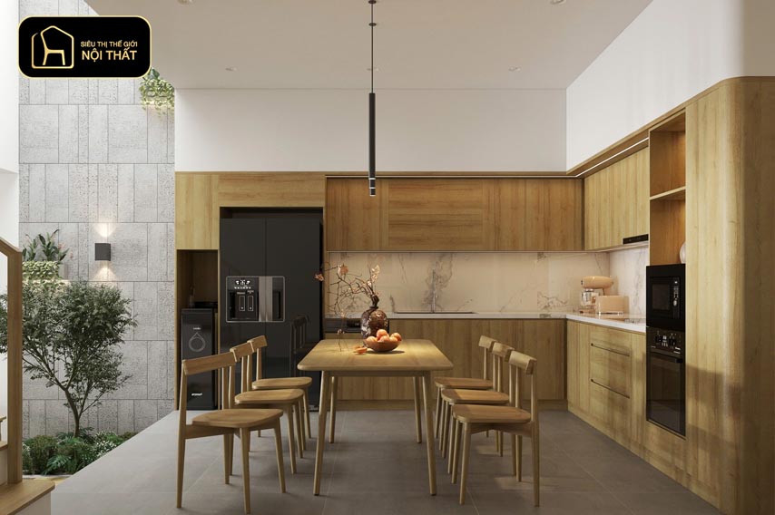 Top 20 mẫu thiết kế nội thất nhà bếp hình chữ L năm 2025