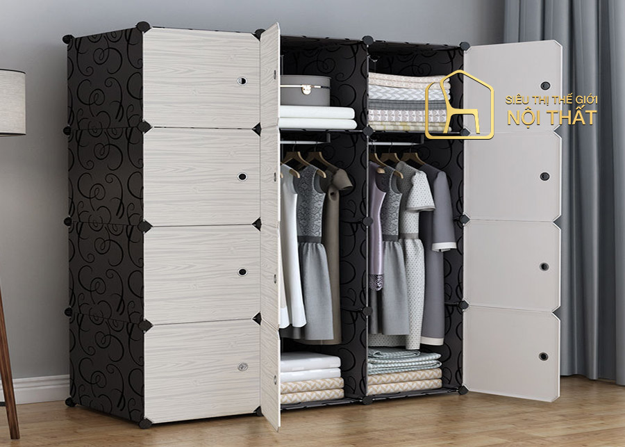 Tại sao các mẫu tủ quần áo Đài Loan lại được ưa chuộng như vậy? 15 Tủ quần áo Đài Loan đựng đồ lắp ghép