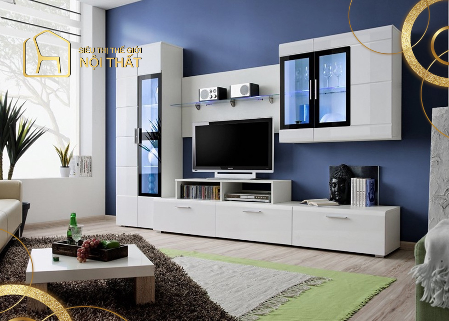 Top 12 mẫu tủ quần áo kết hợp kệ tivi đẹp mắt xu hướng năm 2022 10 Mẫu tủ quần áo kết hợp kệ tivi, bàn làm việc, tủ sách