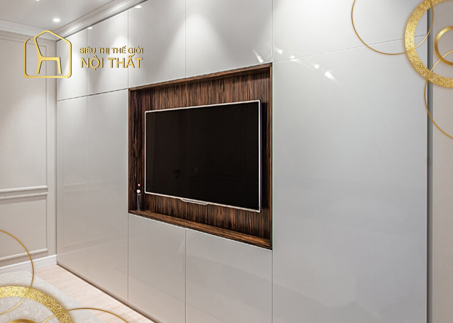 Top 12 mẫu tủ quần áo kết hợp kệ tivi đẹp mắt xu hướng năm 2022 6 Tủ quần áo kết hợp kệ tivi gỗ tự nhiên sang trọng