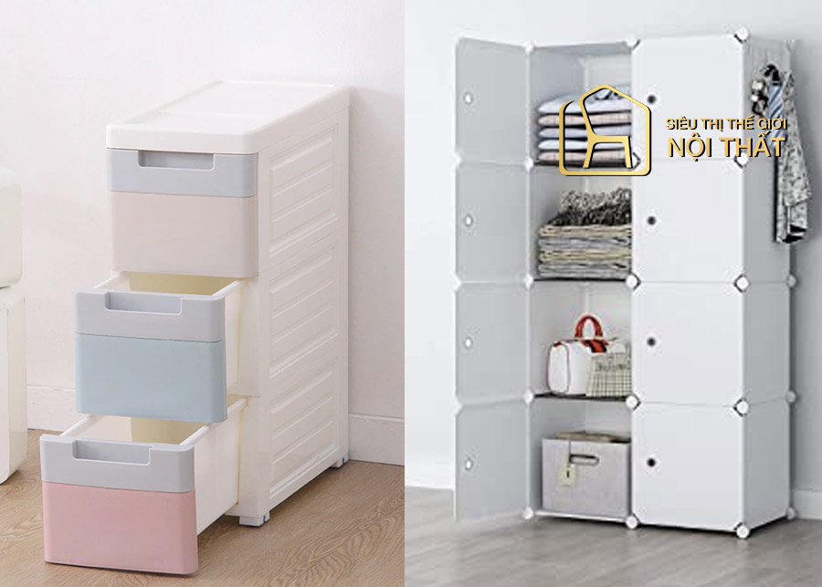 Giá thành rẻ - Lý do nhiều người chọn tủ quần áo nhựa