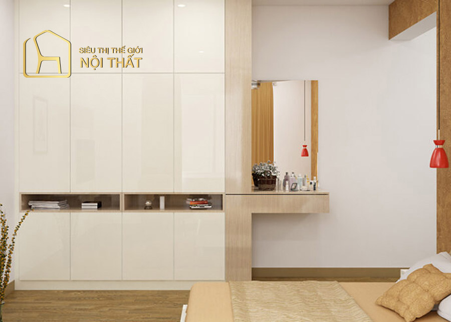 Tủ quần áo kết hợp bàn trang điểm có đặc điêm gì, có nên sử dụng? 11 Mẫu tủ quần áo kết hợp bàn trang điểm gỗ tự nhiên cầu kỳ, kiểu cách