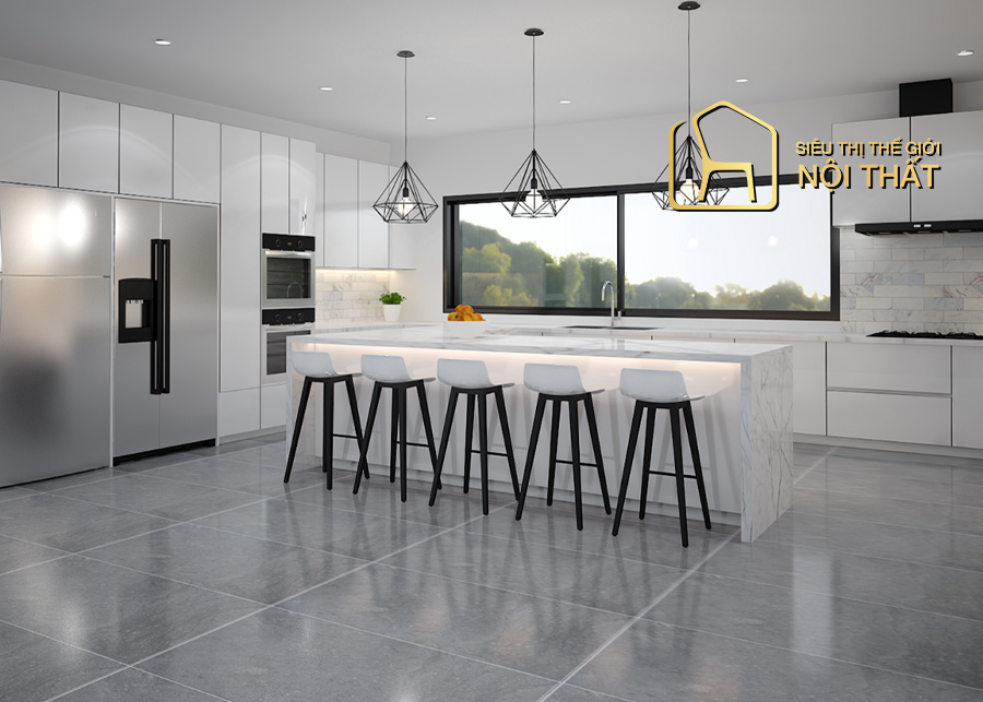 Nhà bếp thiết kế hướng ra vườn