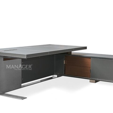 Bàn làm việc bọc da tổng hợp 2.4m Catania 23-MD