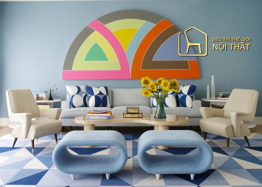 Xu hướng nội thất Việt kiểu sử dụng nội thất nhiều màu sắc