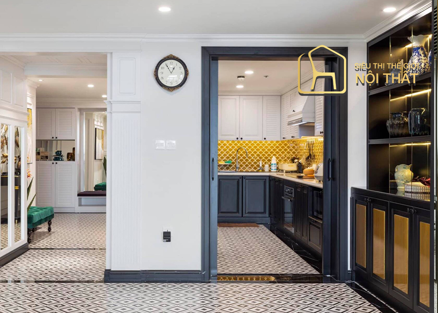 Phong cách thiết kế nội thất Indochine Đông Dương- Bản giao hưởng đặc sắc cổ điển 21 Căn bếp vẫn mang phong cách Indochine nhưng với góc nhìn hiện đại hơn