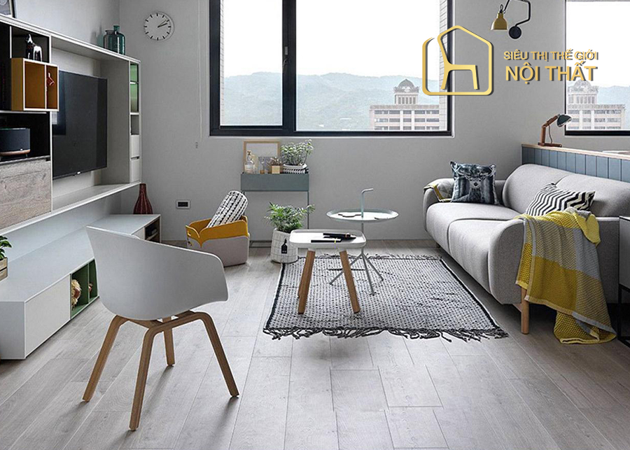 Thiết kế căn hộ phong cách Scandinavian đơn giản tinh tế và tiện nghi 11 Chủ đạo của căn hộ này tiếp tục là màu xám