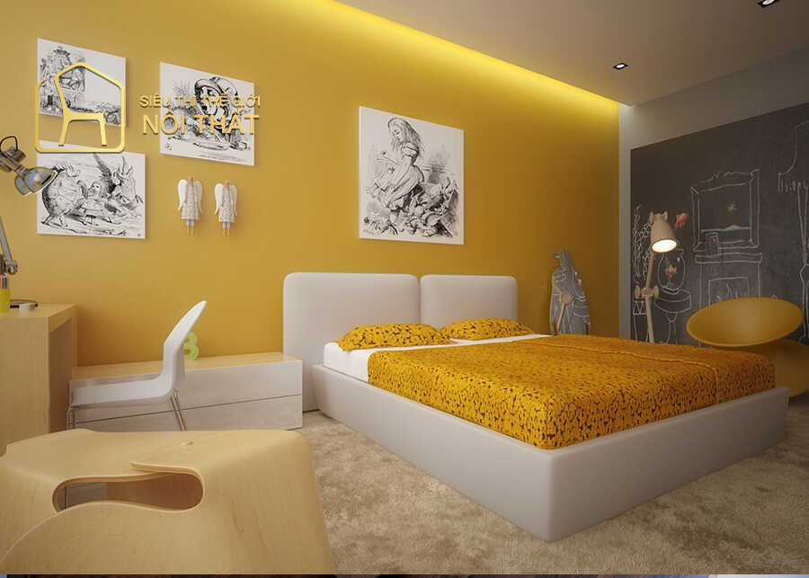 Nội thất phòng ngủ cho người mệnh Kim