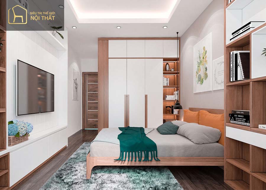 Kinh nghiệm chọn đồ nội thất cho nhà ống hiện đại, ấn tượng 2022 11 Nội thất cho phòng ngủ nhà ống