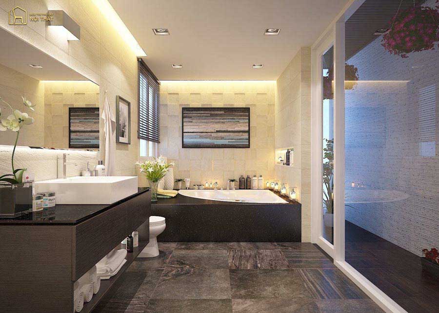 Lưu ý khi bố trí ánh sáng phòng tắm