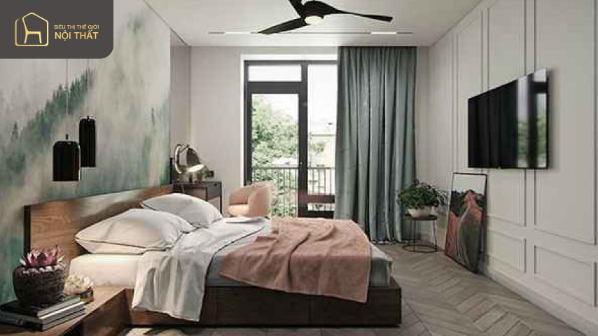 Những mẫu thiết kế phòng ngủ có ban công cực hot năm 2023 9 Phòng ngủ có ban công thiết kế theo phong cách ấn tượng phù hợp với những căn biệt thự rộng hay resort