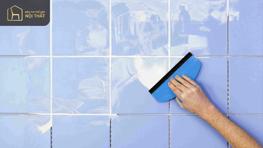 Để hạn chế tình trạng gạch bị phồng, nứt, bong tróc bạn nên sử dụng keo chà ron thay vì hồ xi măng Để hạn chế tình trạng gạch bị phồng, nứt, bong tróc bạn nên sử dụng keo chà ron thay vì hồ xi măng