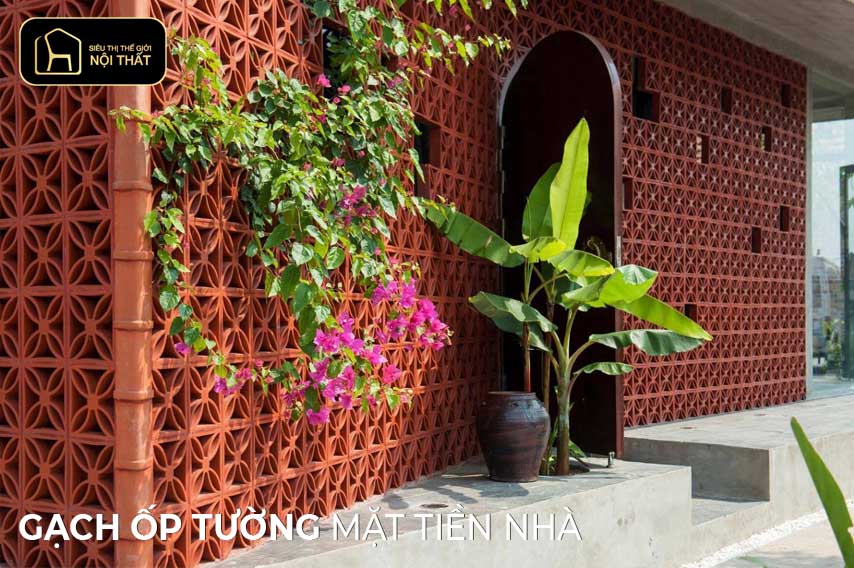 gạch ốp tường mặt tiền nhà