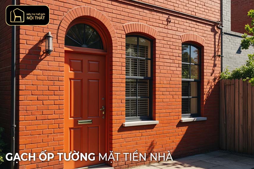 gạch ốp tường mặt tiền nhà