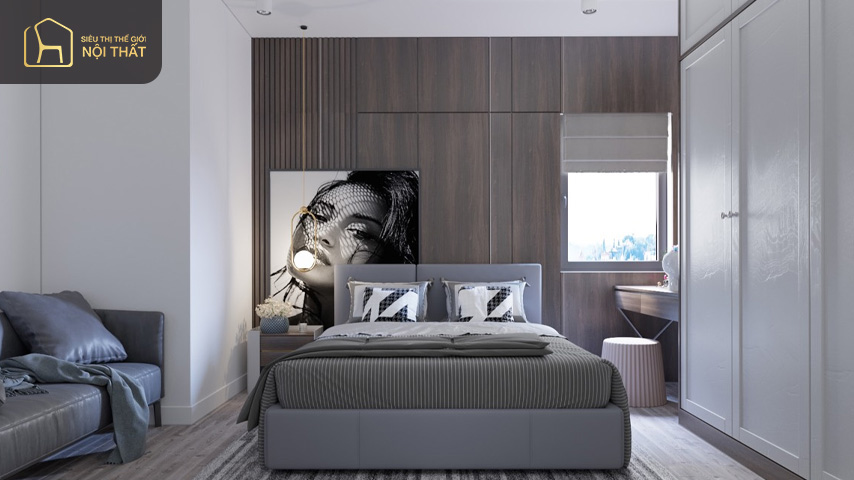 Phòng ngủ lớn có thể thiết kế theo phong cách của chủ phòng