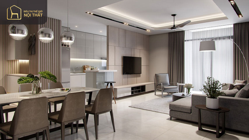 “Điểm mặt” các phong cách thiết kế nội thất chung cư 3 phòng ngủ phổ biến