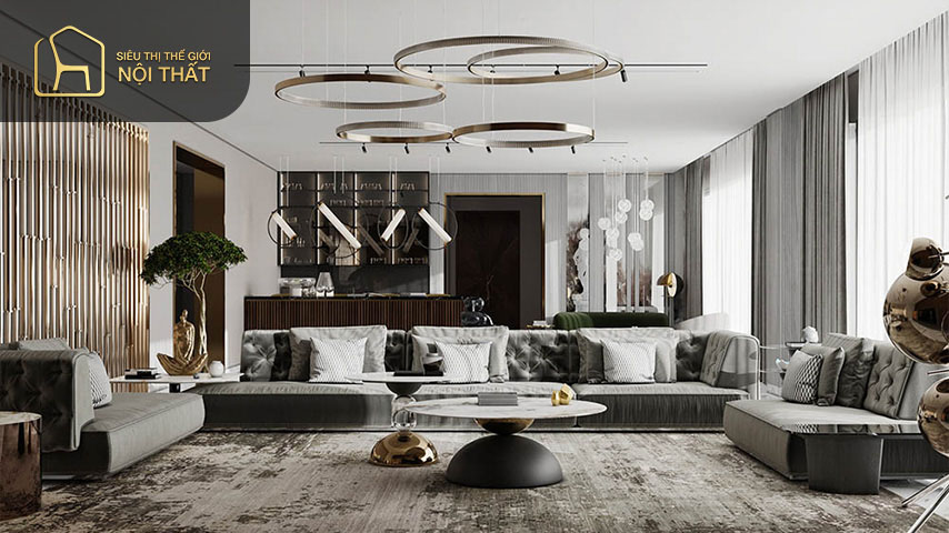 Thiết kế nội thất theo phong cách Modern Luxury Thiết kế nội thất theo phong cách Modern Luxury thích hợp cho những ai yêu thích sự cổ điển, mộc mạc nhưng quý phái
