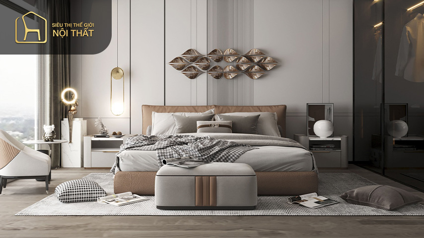 Thiết kế nội thất phong cách luxury cho phòng ngủ Thiết kế nội thất phong cách luxury cho phòng ngủ cần thể hiện được sự hài hòa đem đến tiện nghi và sự thoải mái cho gia chủ