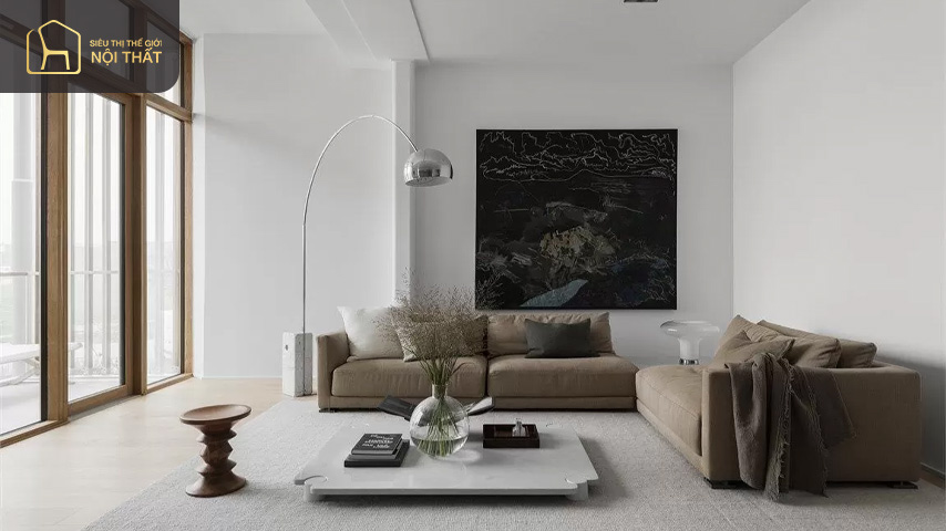 Mẫu phòng khách 30m2 theo hướng mở Mẫu phòng khách 30m2 theo hướng mở